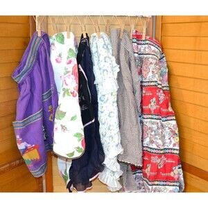 Vintage Apron Collection Tea to Shower Six For Cooking Baking Celebrating